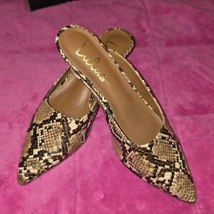 Lulu's Brown Snake Print Shoes